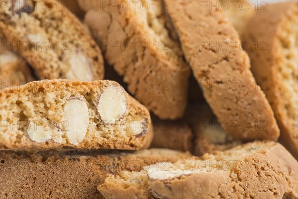 Closeup of Italian almond cookies