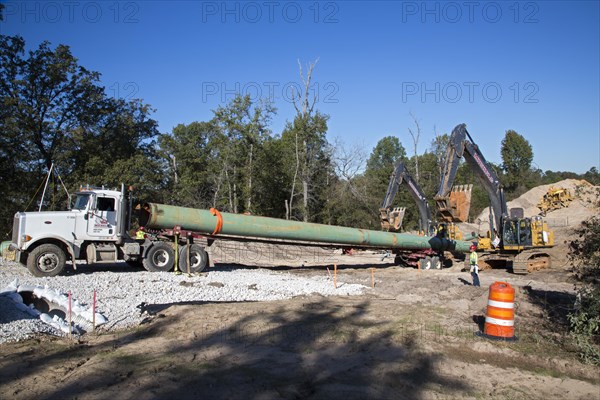 Construction of the southern portion of the Keystone XL pipeline