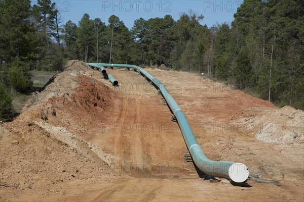 Construction of the southern portion of the Keystone XL pipeline