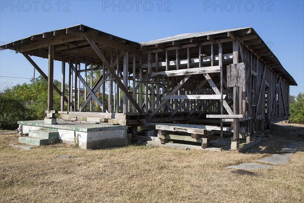 A house that has not been rebuilt