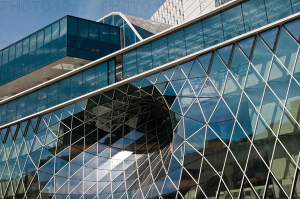 Modern facade of the shopping center MyZeil