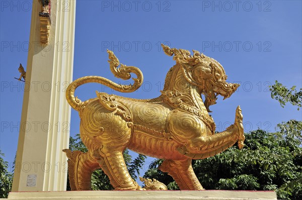 Gilded lion