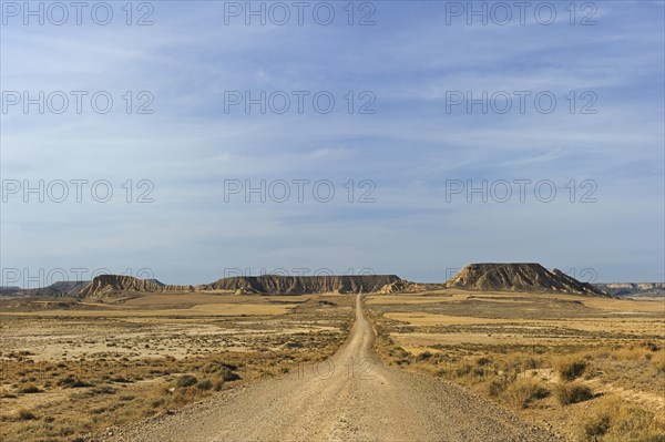 Characteristic bizarre landscape of ocher clay
