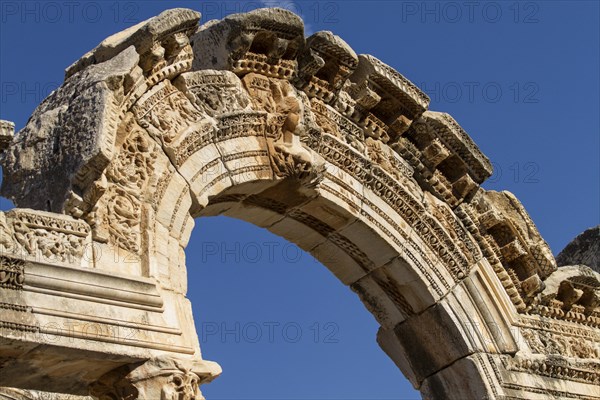 Detail view of an ancient building