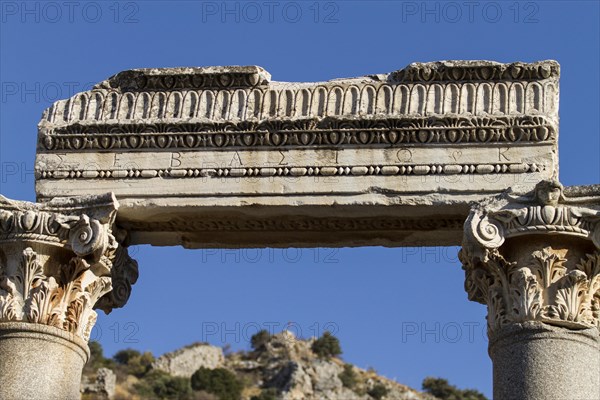 Detail view of an ancient building