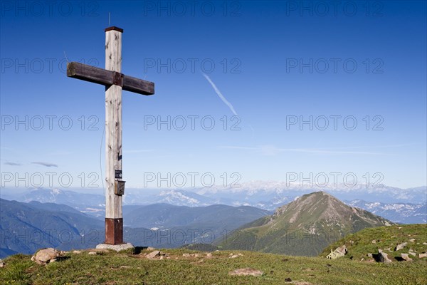 Summit cross on Zanggen mountain