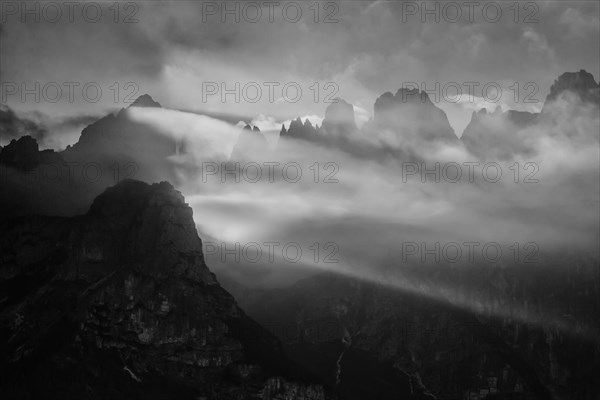 The Brenta Dolomites at sunset