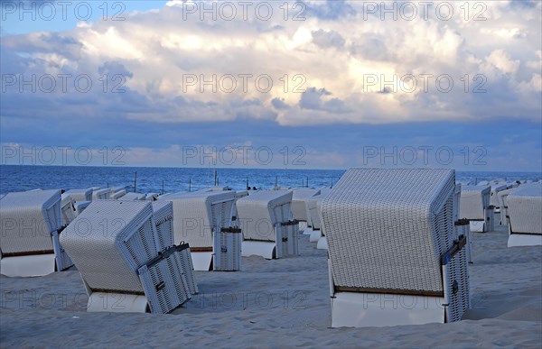 White beach chairs