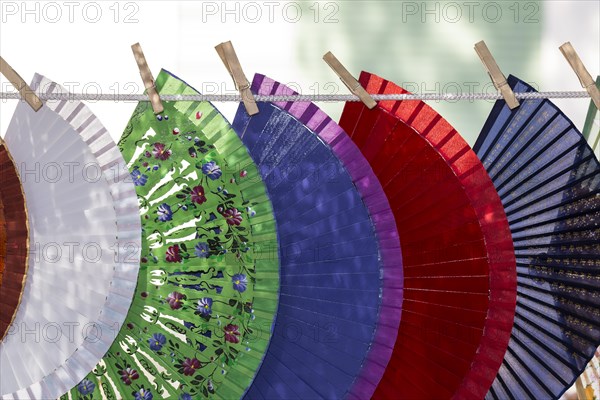 Colorful fans