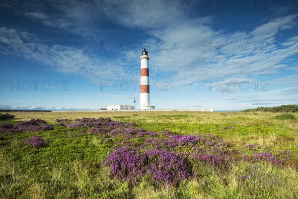 The Tarbat Ness lighthouse on the Moray Firth