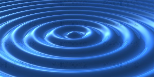 Stylized blue water rings