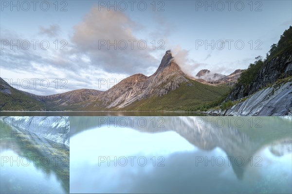 Stetind is reflected in Fjord