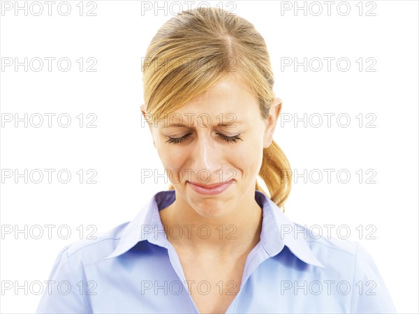 Young woman looking sad and desperate