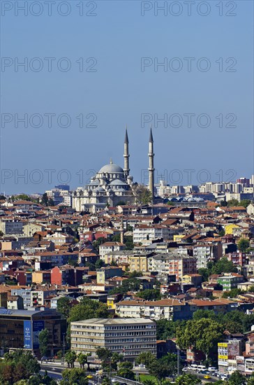 View of Istanbul as seen from the Galata tower