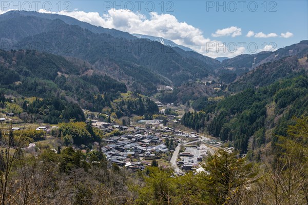 View of historical place Yabuhara from Nakasendo Street