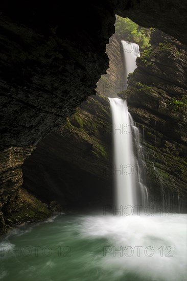 Thur Waterfall near Wildhaus in the Toggenburg