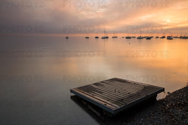 Early morning mood on Lake Constance near Landschlacht