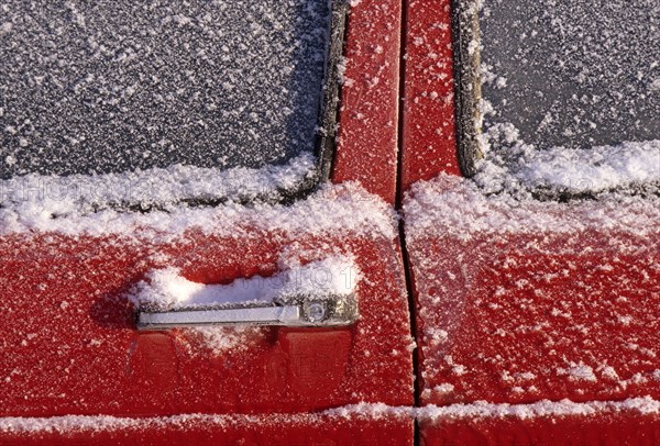 Icy car door