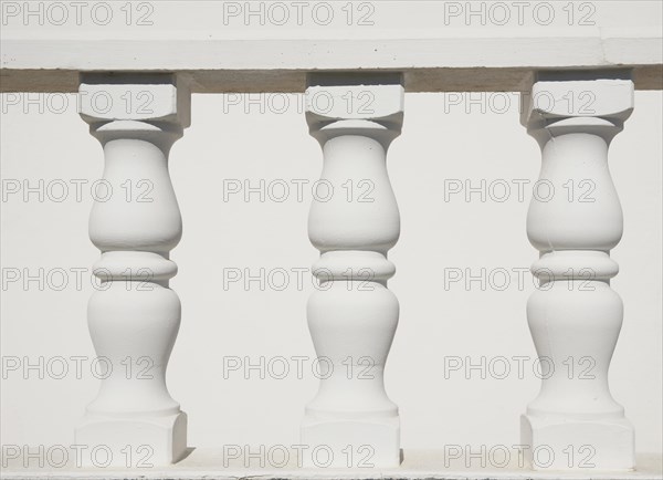 White stone balustrades