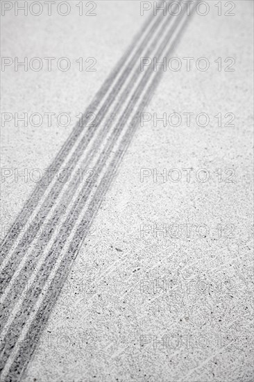 Tire tracks