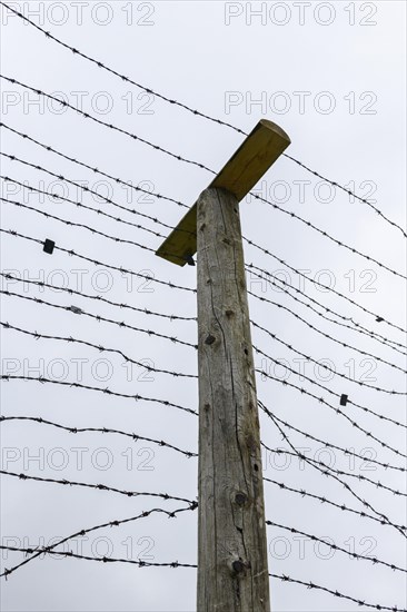 Wire fence at former border