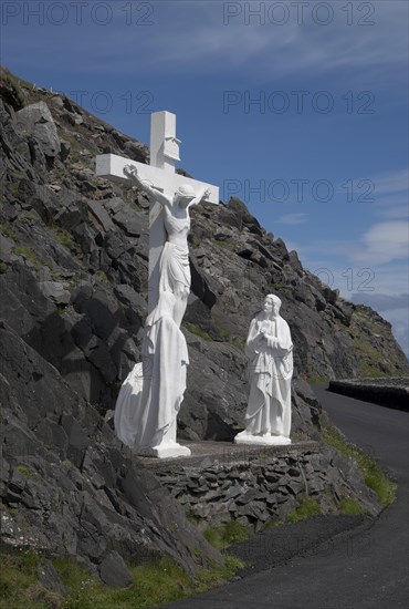 Crucifixion sculpture at Slea Head