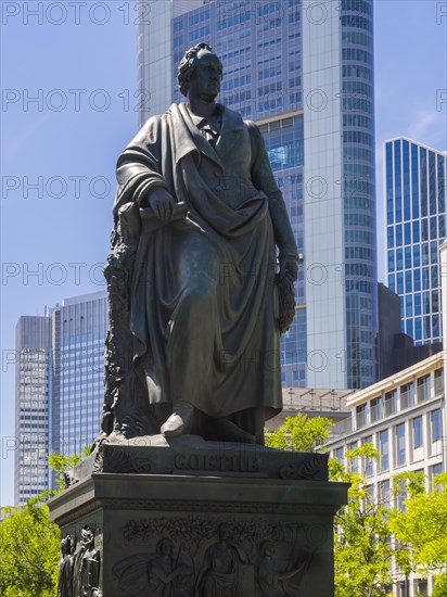 Goethe monument at Goethe square