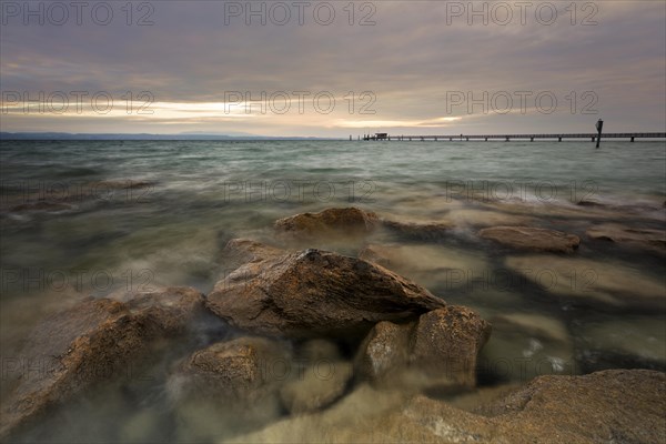 Early morning on the shores of Lake Constance near Altnau