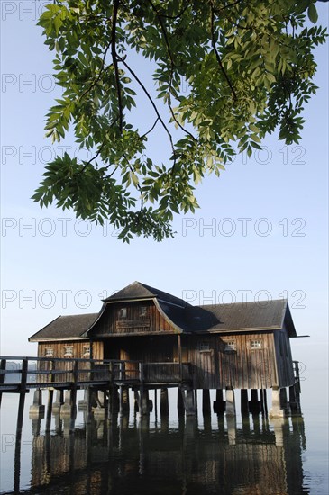 Wooden stilt house in Stegen am Ammersee