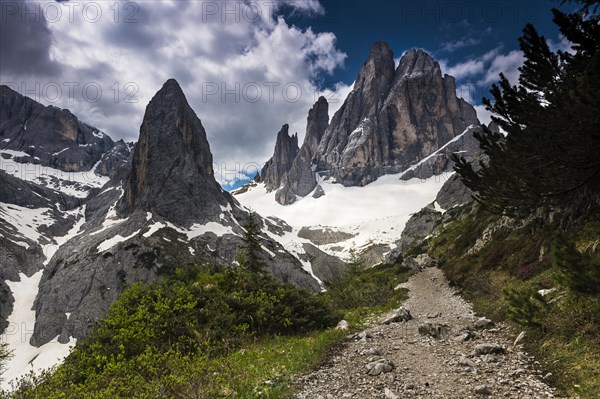 Elferkofel with dramatic sky