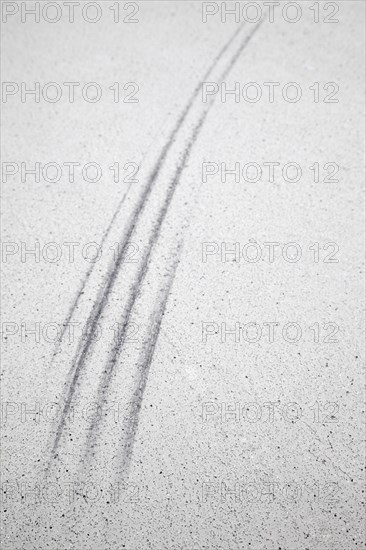 Tire tracks