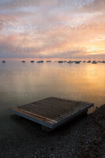 Early morning mood on Lake Constance near Landschlacht