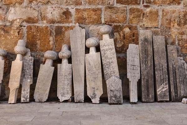 Stone tablets in Isa Bey Mosque