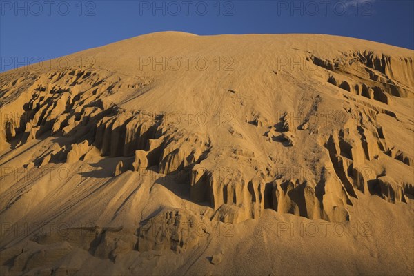 Mound of sand in a commercial sandpit