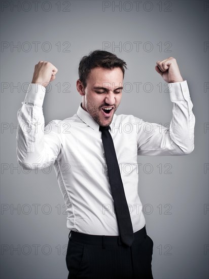 Young man wearing a shirt and a tie