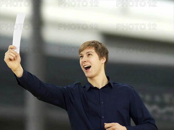 Businessman at the stock exchange