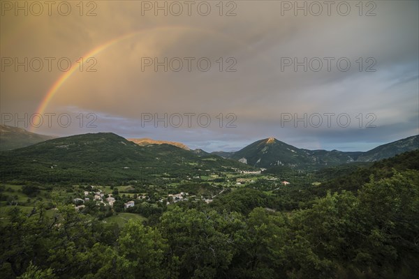 Rainbow over the valley of Castellane