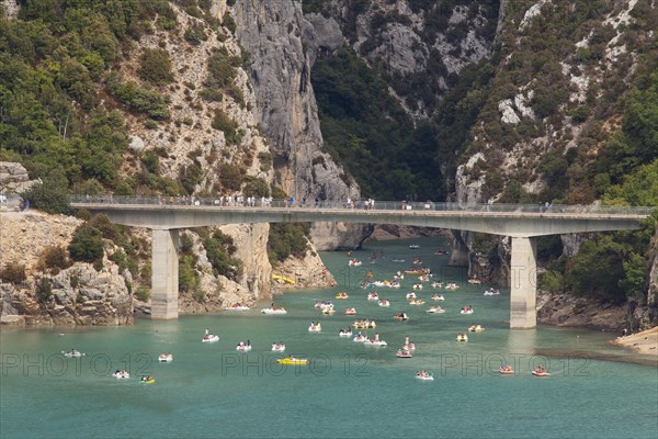 The bridge at the Lac de Sainte-Croix