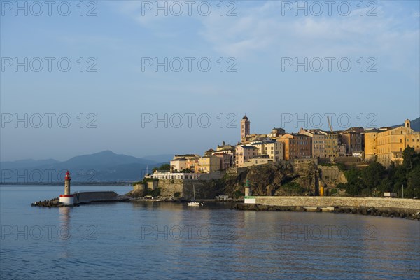 City view with ferry port