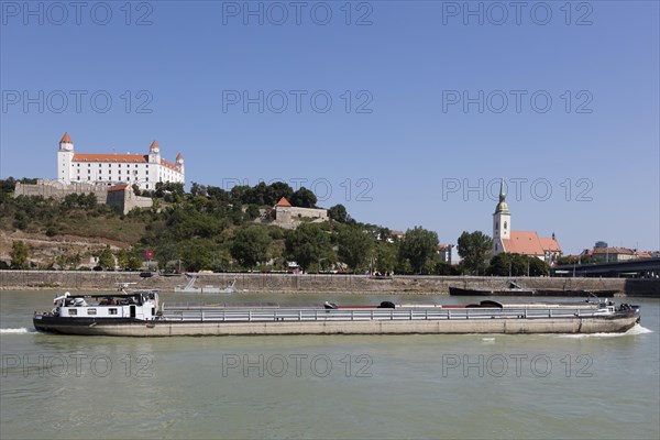 Cargo ship on the Danube