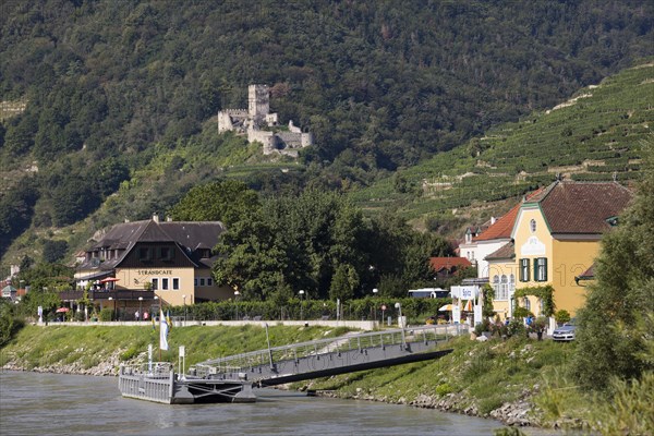 Ship pier on the Danube