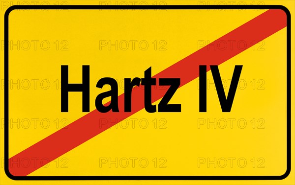 Symbol picture end Hartz IV unemployment benefit II