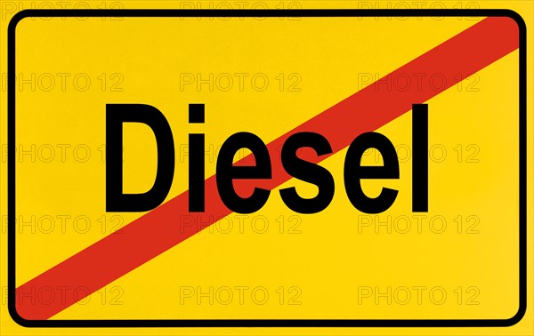 Symbol picture Diesel driving ban