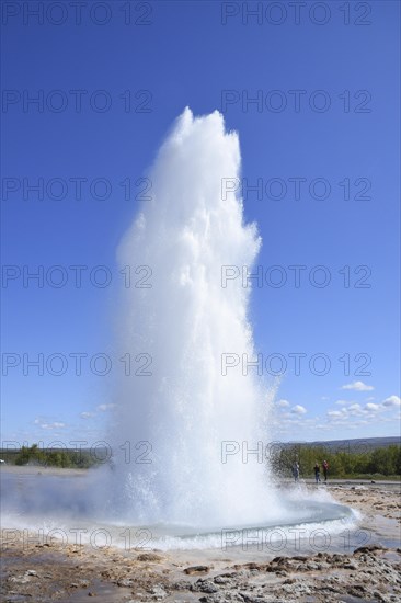 Fountain of the erupting Strokkur Geysir