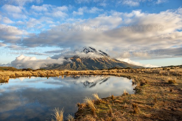 Water reflection in Pouakai Tarn