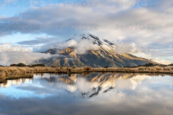 Water reflection in Pouakai Tarn