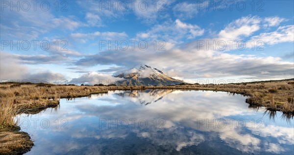 Water reflection in Pouakai Tarn