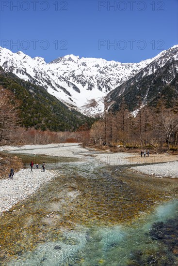 Visitors at the Azusa River