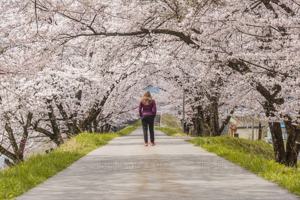 Woman on a path