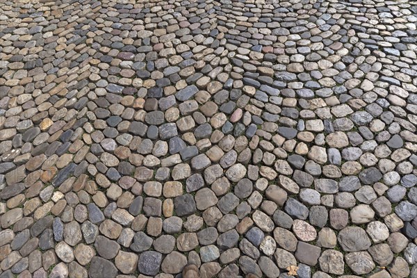 Pavement with small basalt stones